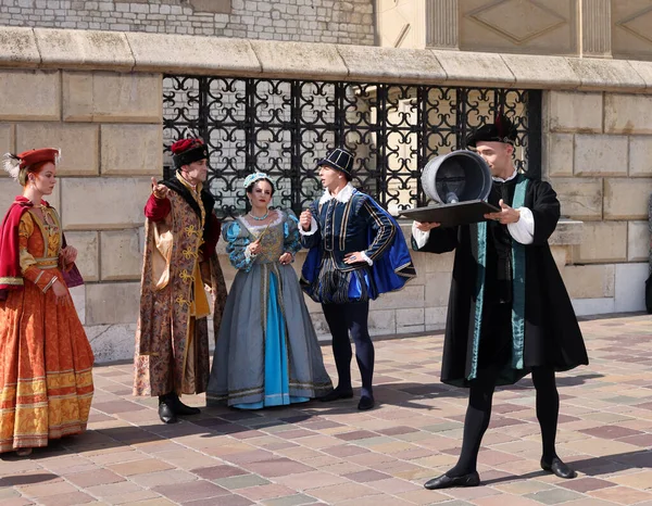 Krakau Polen Juli 2021 Optreden Wanneer Klokken Dansen Uitgevoerd Door — Stockfoto