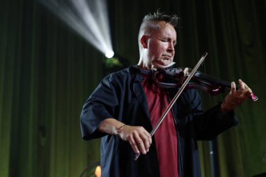 Krakow, Polonya - 10 Temmuz 2021: Nigel Kennedy Krakow 'da düzenlenen 26.