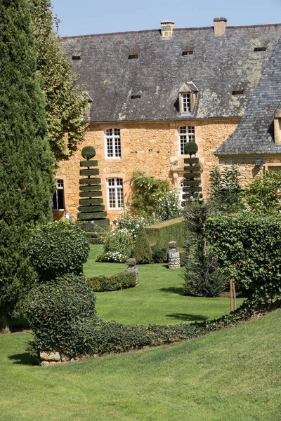 Los Pintorescos Jardins Manoir Eyrignac Dordoña Francia — Foto de Stock