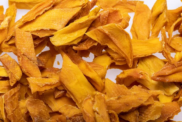 Fette Mango Essiccate Perfetto Come Spuntino Oltre Gelato Altri Dolci — Foto Stock