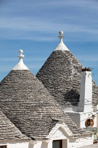 Stone Roofs Trulli Houses Alberobello Italy Style Construction Specific Murge — Stock Photo, Image