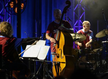 Krakow, Polonya - 10 Temmuz 2021: Nigel Kennedy Krakow 'da düzenlenen 26.