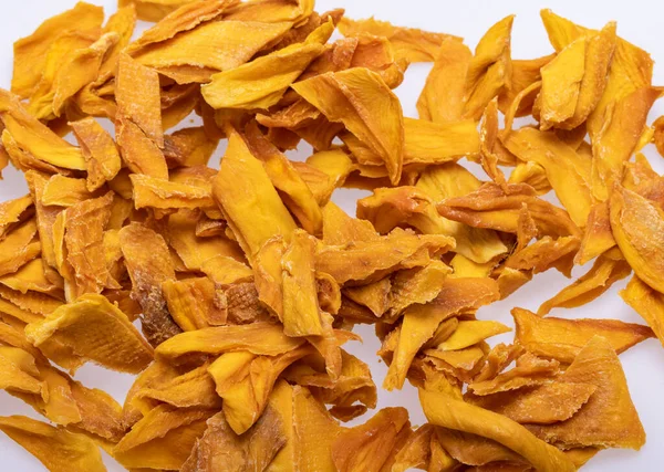 Fette Mango Essiccate Perfetto Come Spuntino Oltre Gelato Altri Dolci — Foto Stock