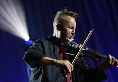Krakow, Polonya - 10 Temmuz 2021: Nigel Kennedy Krakow 'da düzenlenen 26.