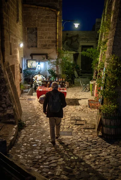 Matera Italië September 2019 Souvenirwinkel Sassi Matera Een Historische Wijk — Stockfoto