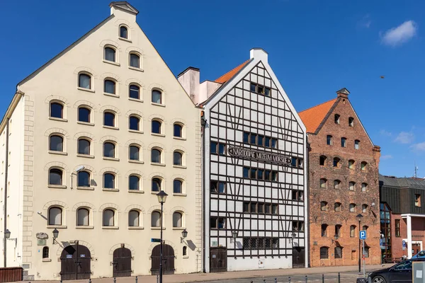 Gdaňsk Polsko Září 2020 Národní Námořní Muzeum Obnovených Středověkých Sýpkách — Stock fotografie