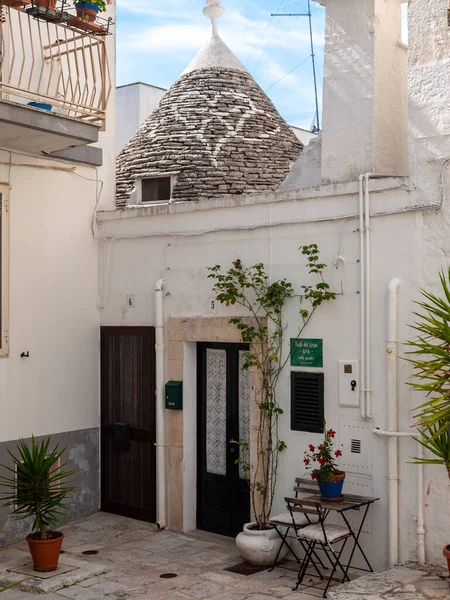 Alberobello Italien September 2019 Traditionelle Weiße Häuser Dorf Trulli Alberobello — Stockfoto