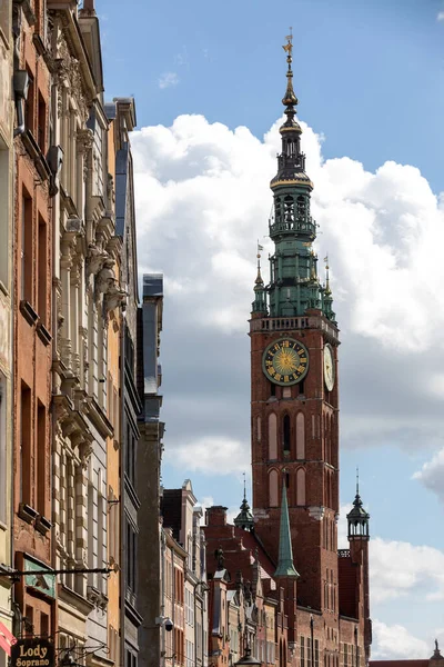 Gdansk Polonya Eylül 2020 Gdansk Taki Old Town Hall Pomerania — Stok fotoğraf