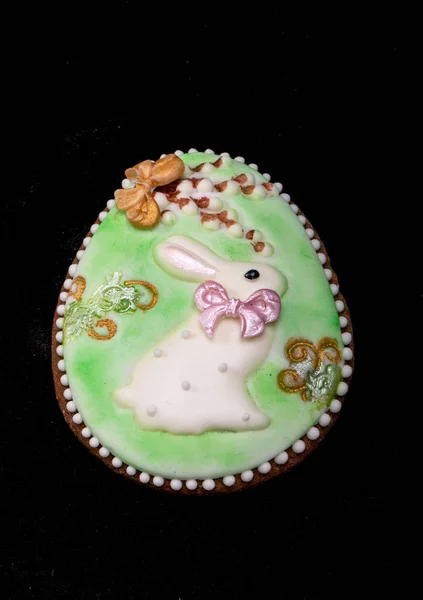 Easter Decoration White Rabbit Motif — Stock Photo, Image