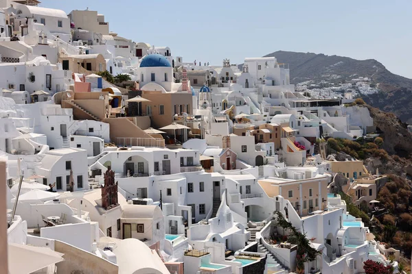Oia Santorini Grecia Luglio 2021 Case Imbiancate Oia Sull Isola — Foto Stock