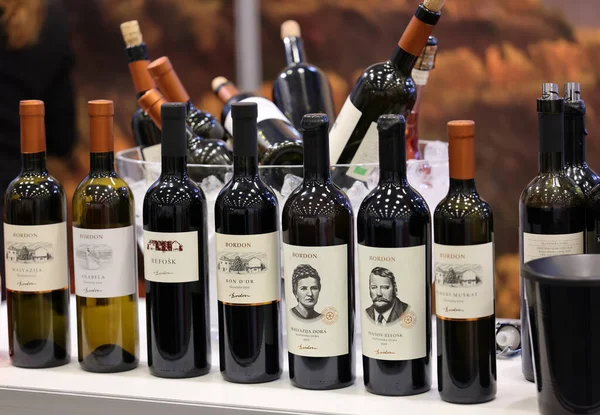 Cracóvia Polônia Novembro 2021 Feira Internacional Vinho Enoexpo Cracóvia Produtores — Fotografia de Stock