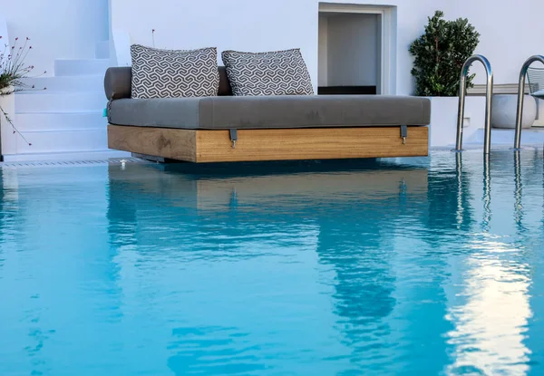 Ein Breites Bett Pool Der Perfekte Ort Für Einen Erholsamen — Stockfoto