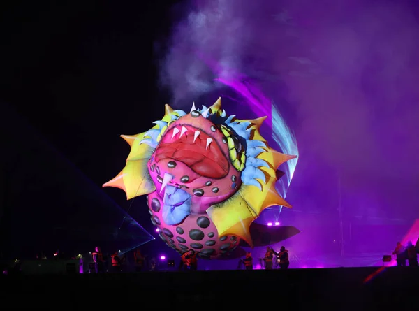 Cracow Poland June 2022 Great Dragon Parade Great Outdoor Show — Stock Photo, Image