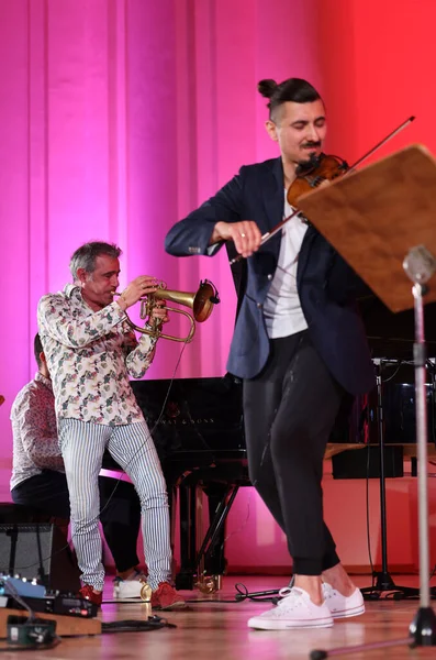 Cracow Πολωνία Ιουλίου 2022 Adam Baldych Quartet Και Paolo Fresu — Φωτογραφία Αρχείου