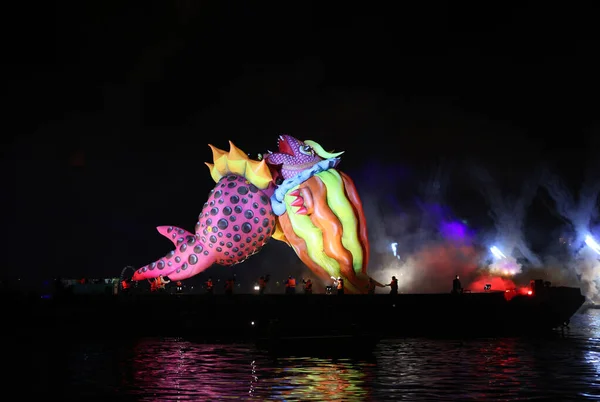 Cracow Poland June 2022 Great Dragon Parade Great Outdoor Show — Stock Photo, Image