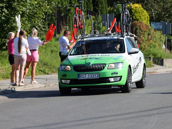 Krakow Poland August 2022 Cofidis Team Vehicle Route Tour Pologne — Stock fotografie