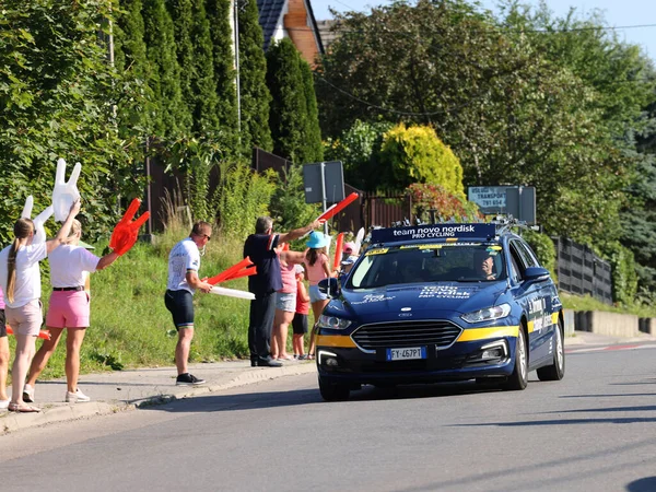 Krakow Poland August 2022 Cofidis Team Vehicle Route Tour Pologne — Stock fotografie