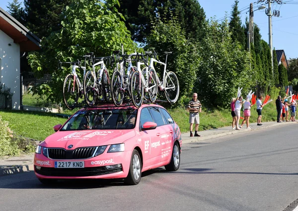 Krakow Poland August 2022 Cofidis Team Vehicle Route Tour Pologne — Stock fotografie