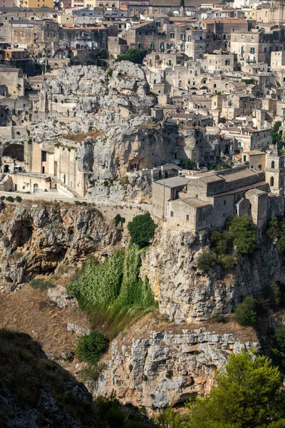 Panoramic View Sassi Matera Historic District City Matera Well Known — Stock Photo, Image