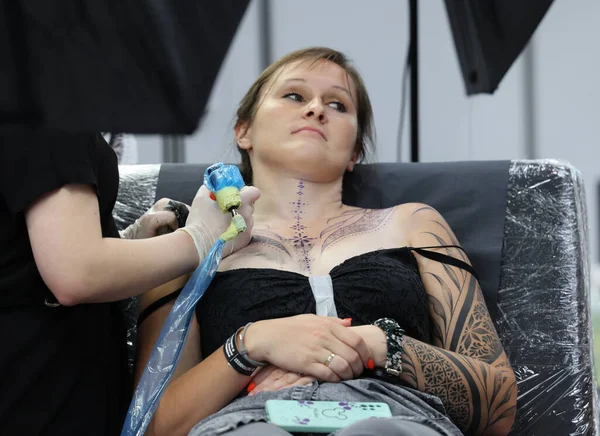 Krakow Poland June 2022 Unidentified Participant 15Th Tattoofest Convention Cracow — Stockfoto