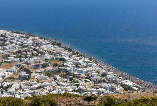 Kamari Santorini Yunanistan Hava Manzarası — Stok fotoğraf