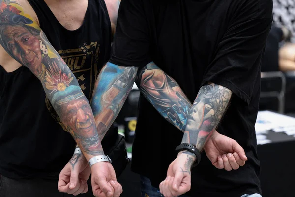 Krakow Poland June 2022 Unidentified Participant 15Th Tattoofest Convention Cracow — Stockfoto