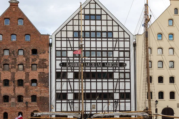 Gdansk Poland Sept 2020 National Maritime Museum Restored Medieval Granaries — Stock Photo, Image