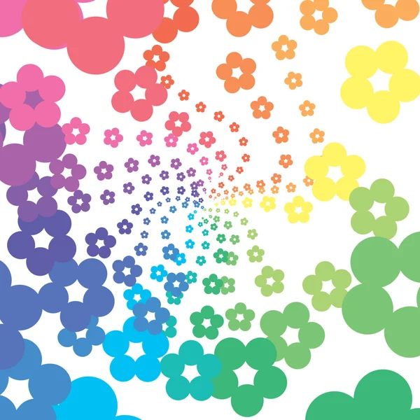 Rainbow flowers — Stock Photo, Image