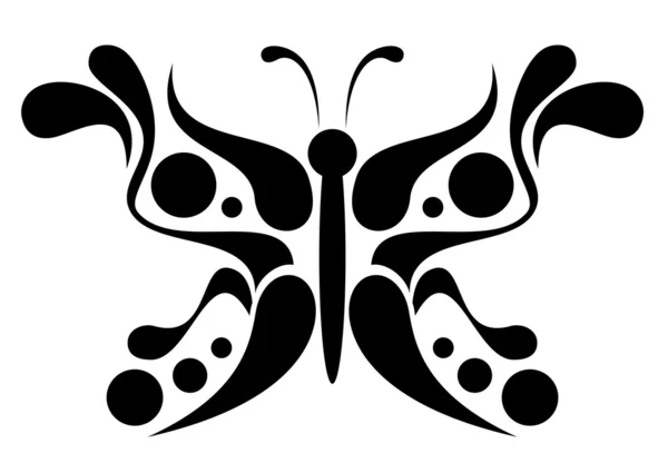 Elemento de design borboleta — Vetor de Stock