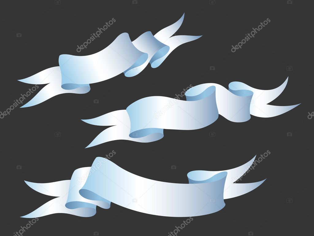 Blue ribbon vector Stock Vector Image by ©OlgaTropinina #22550923
