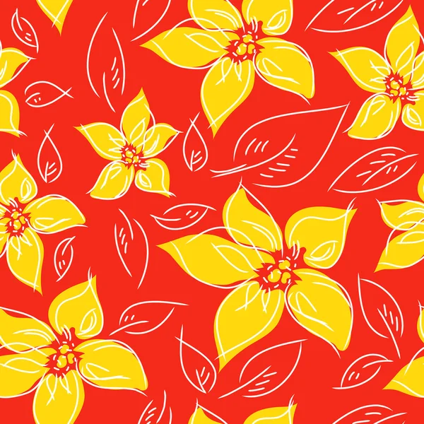 Floral seamless pattern Vector — Stock Vector