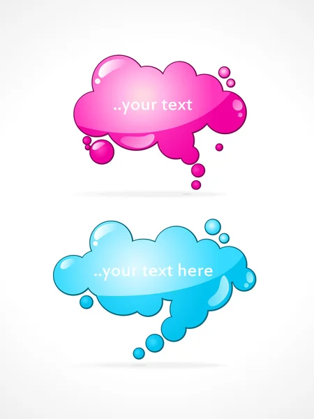 Thought Bubbles Vector — Stock Vector