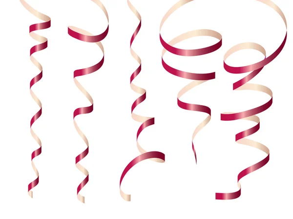 Party ribbon vector illustration — Stock Vector