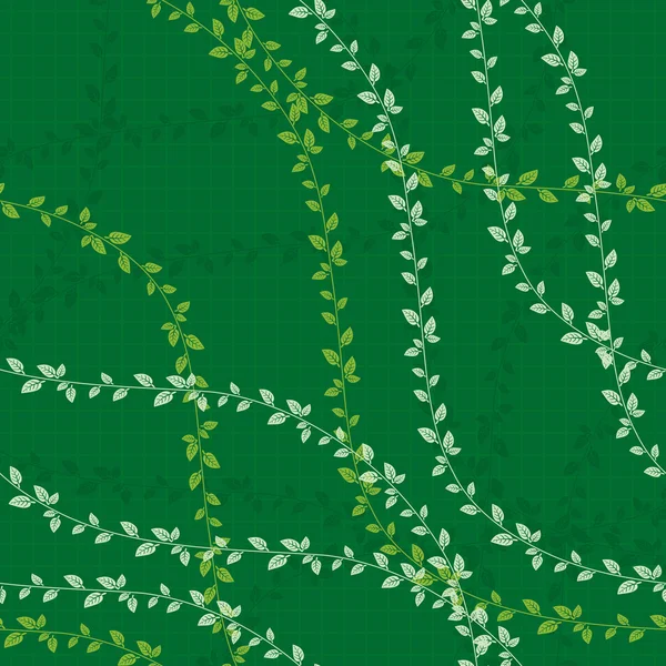 Bezešvé pozadí zelené listoví — Stockový vektor