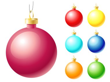 Noel top vektör simge kümesi