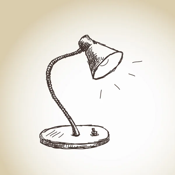 Tafellamp — Stockvector
