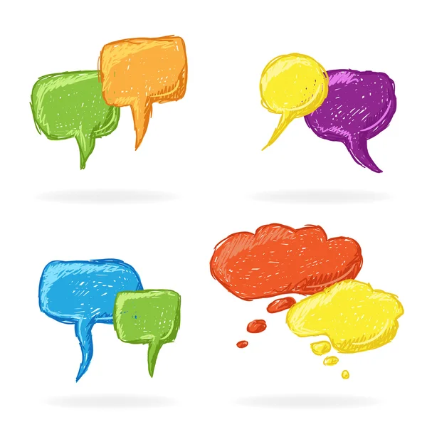 Speech Bubbles — Stock Vector