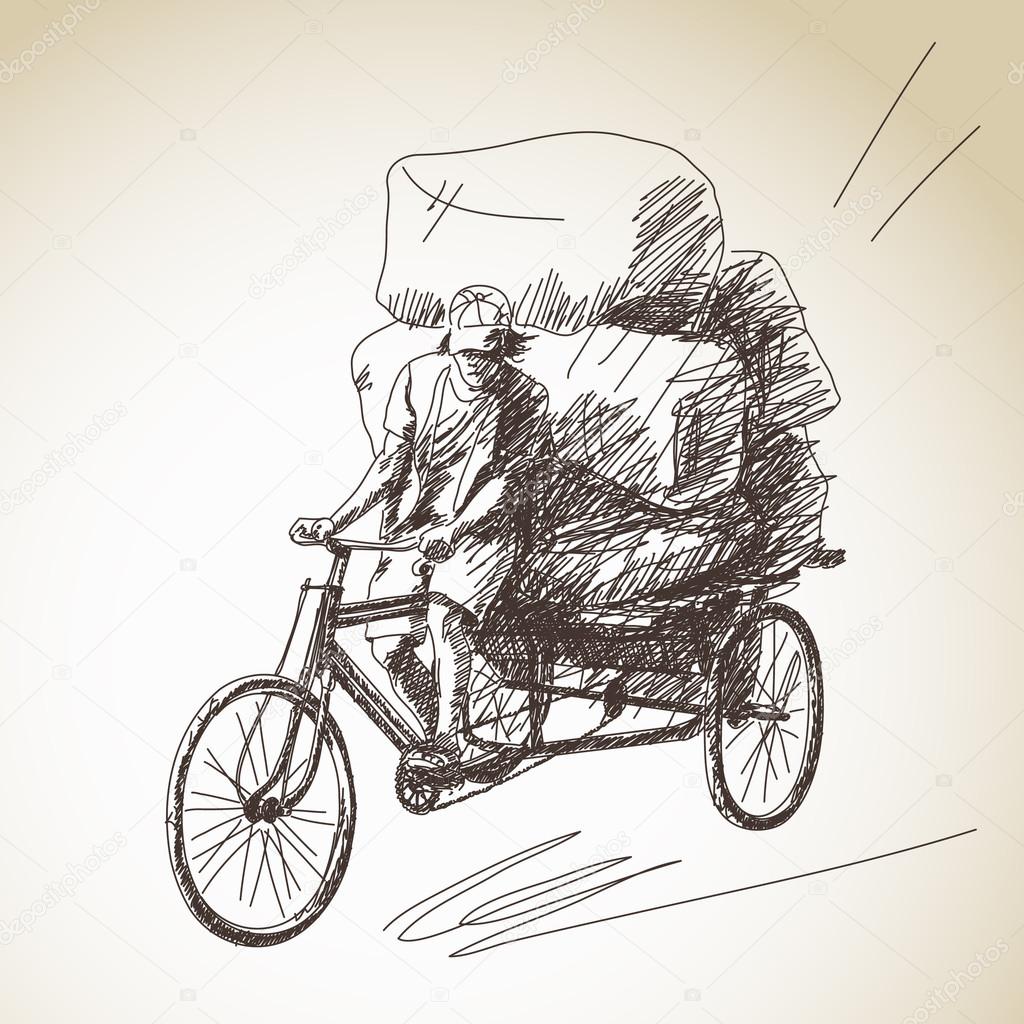 Rickshaw delivery