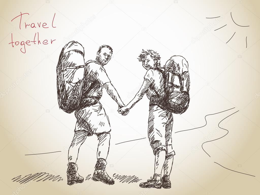 Traveller couple