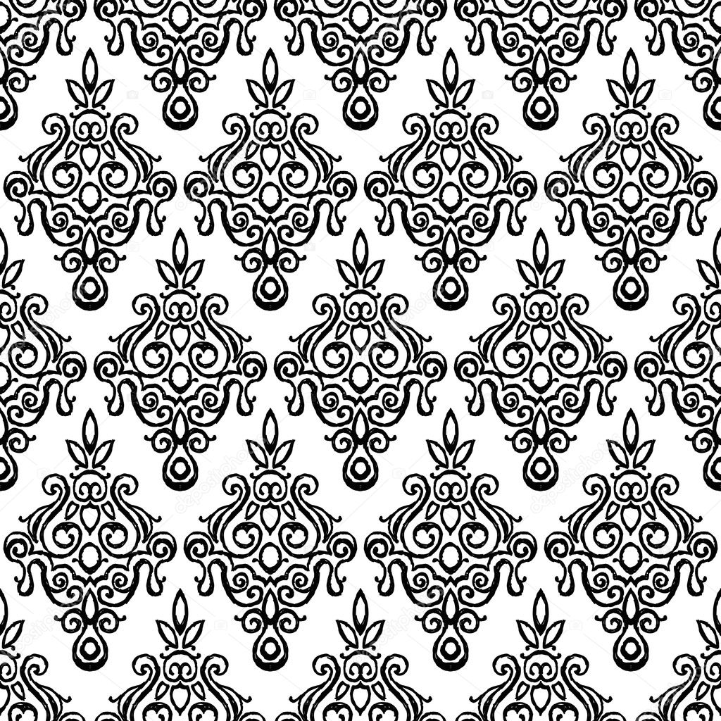 Seamless damask pattern
