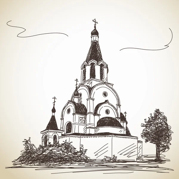 Église orthodoxe russe — Image vectorielle