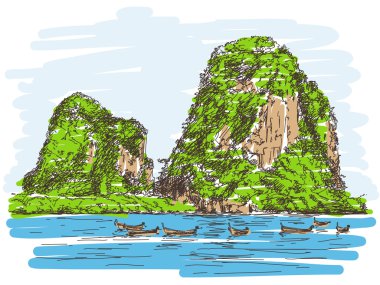Tayland plaj manzara