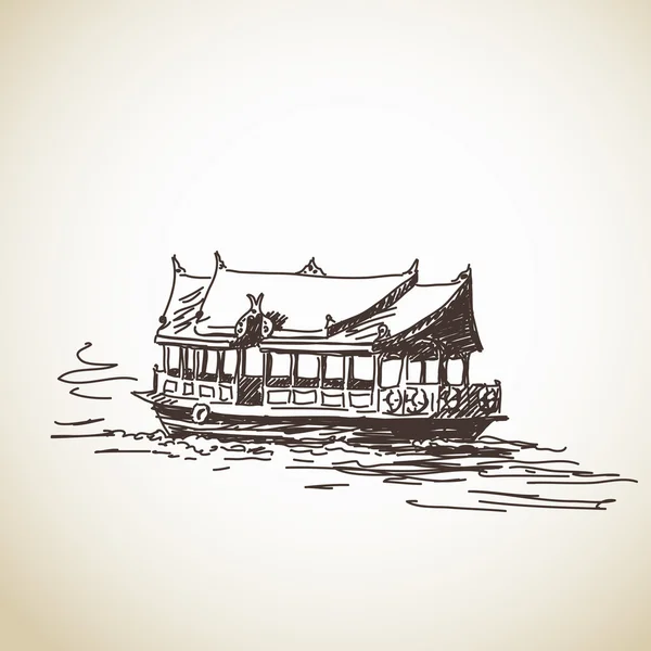 Тайська човен — стоковий вектор