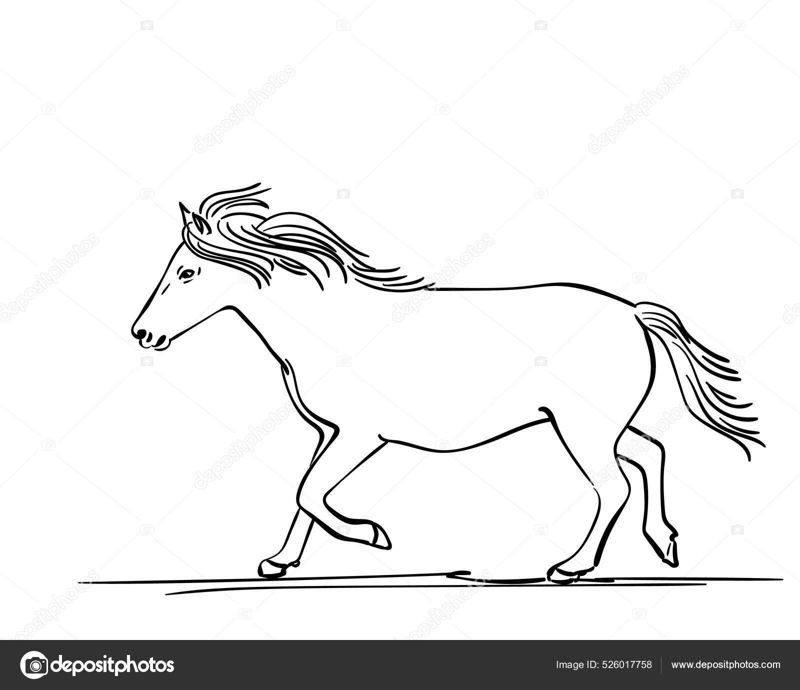 Horse Imagens de Stock de Arte Vetorial