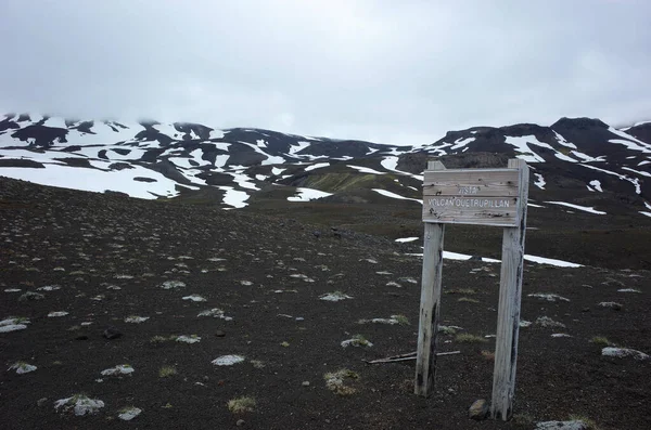 Parque Nacional Villarrica Pucón Chile Diciembre 2018 Tablero Letreros Madera —  Fotos de Stock