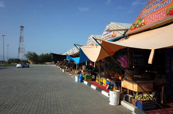 Dibba Fujairah Fujairah Uae April 2019 Traditional Market Fresh Fruits — Stock Photo, Image