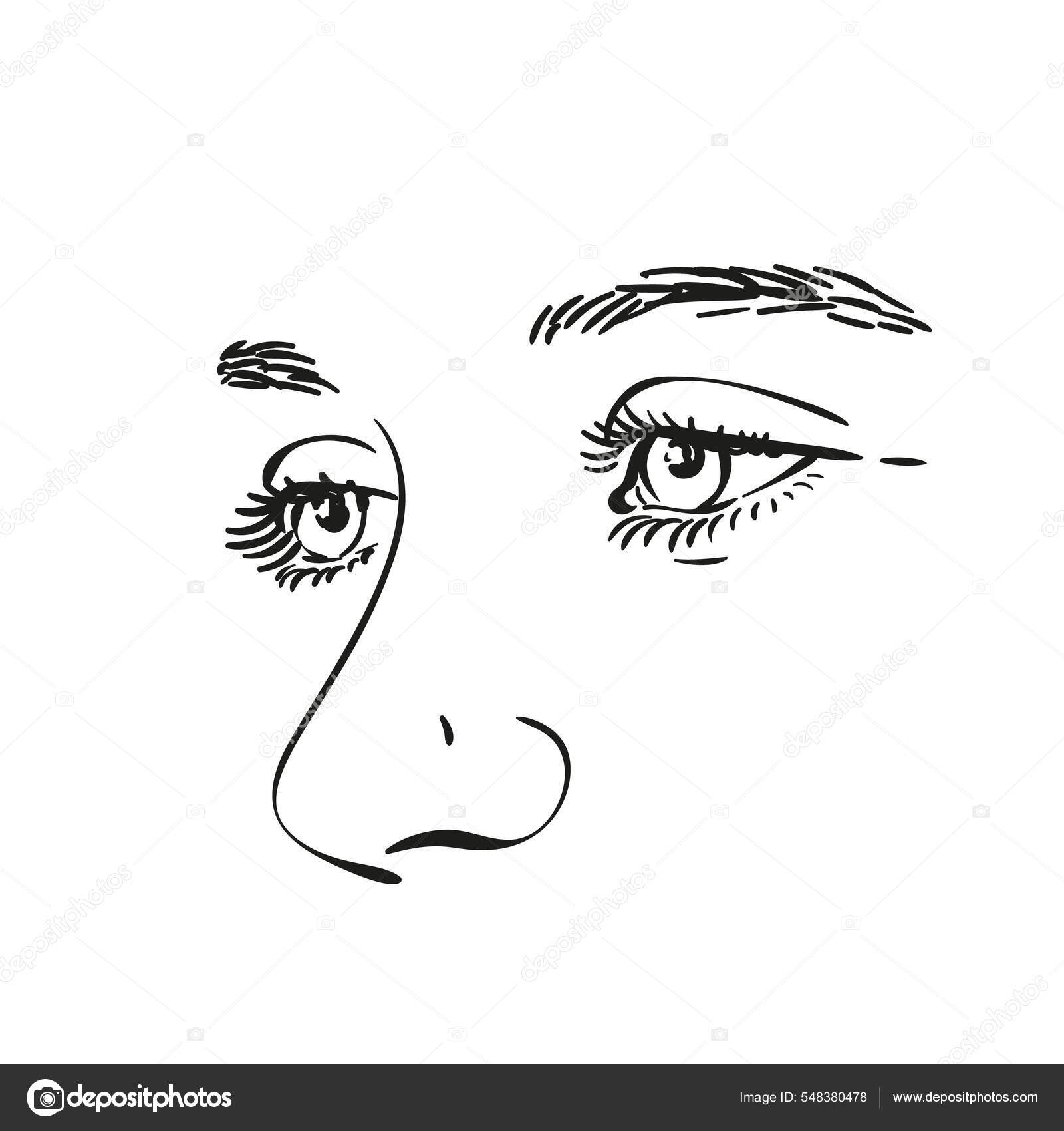 Sketch Of Beautiful Eyes. Vector Illustration Royalty Free SVG, Cliparts,  Vectors, and Stock Illustration. Image 11780142.