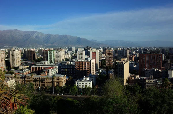 Santiago Chile November 2018 Utsikt Över Santiago Chile Med Anderna — Stockfoto
