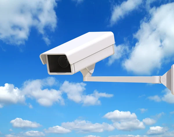 Security Camera Mounted on the Facade of the Building — Stock Photo, Image