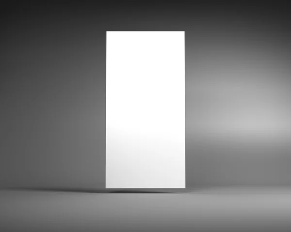 White Vertical Billboard on a Dark Grey Background — Stock Photo, Image